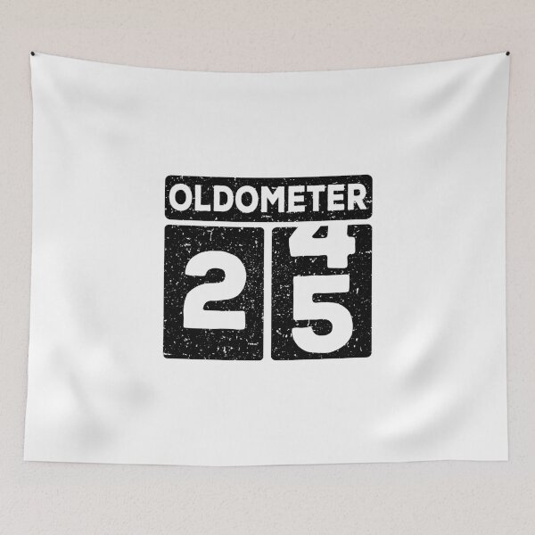 Item preview, Funny 25th Birthday Quotes Oldometer 25 designed and sold by thecooltable.