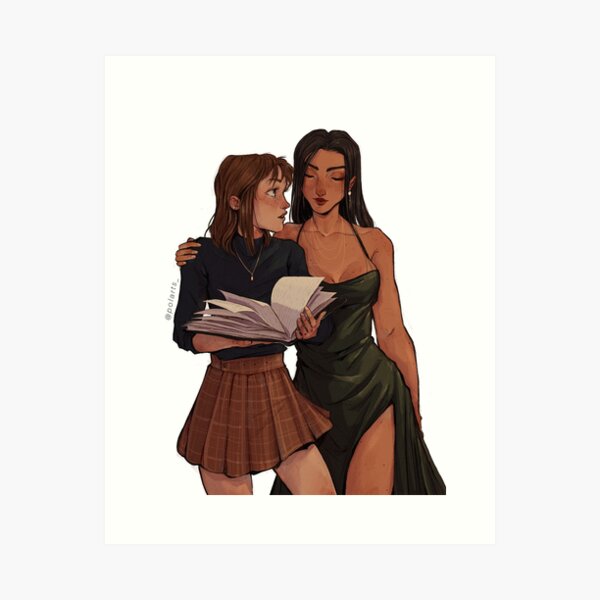 Libby and Parisa Art Print