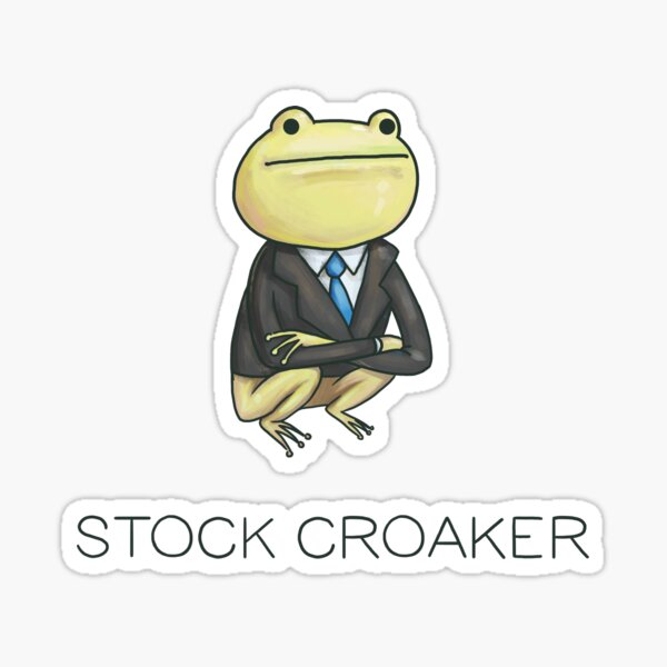 Stock croaker Sticker