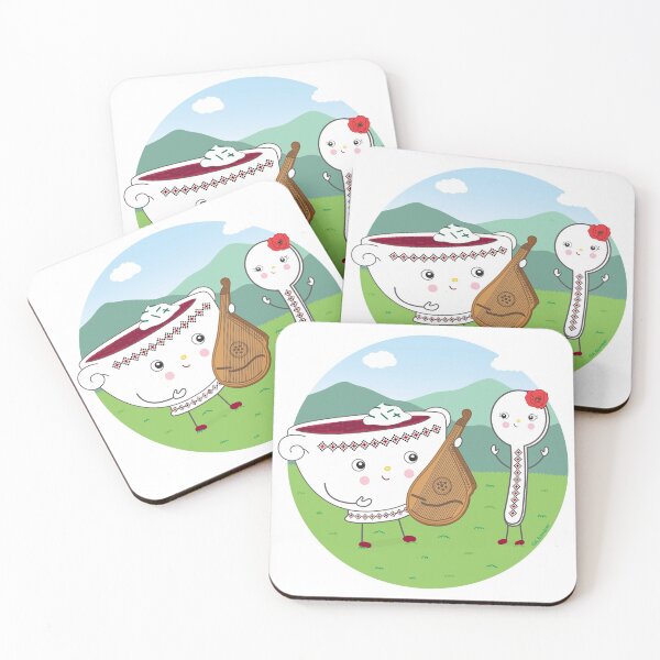 Item preview, Ukrainian Bowl of Borsch and Bandura designed and sold by abamber.