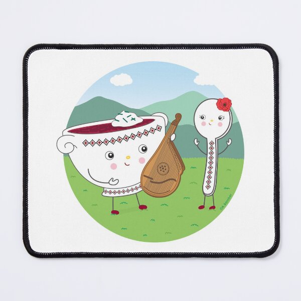 Item preview, Ukrainian Bowl of Borsch and Bandura designed and sold by abamber.