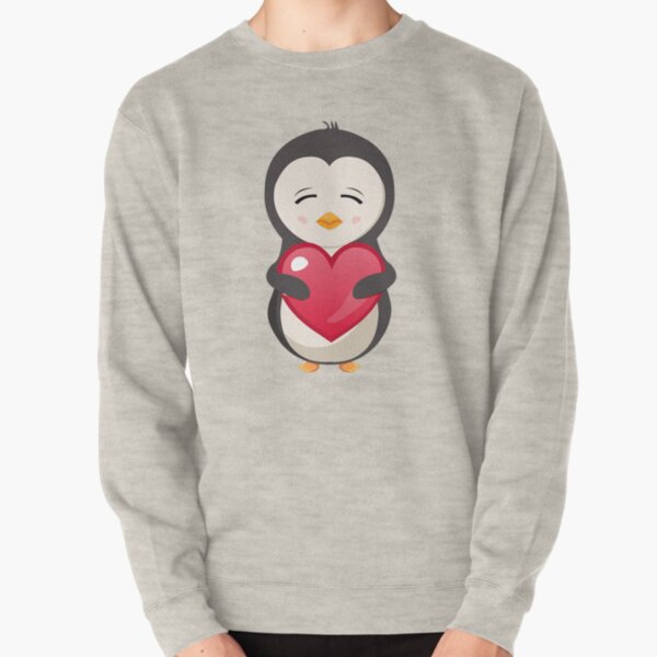 Penguina love - heart Pullover Sweatshirt
