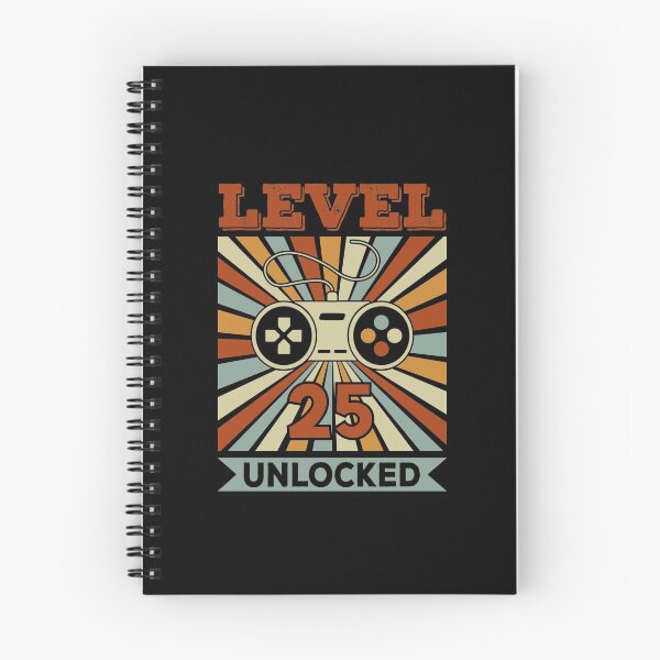 Item preview, 25th Birthday Quotes For Gamers Level 25 Unlocked Retro Sun Rays designed and sold by thecooltable.