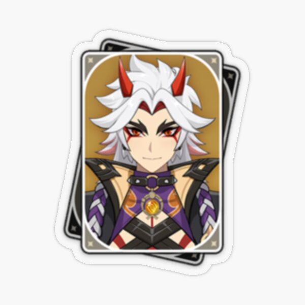Genshin Impact Itto Arataki Card Transparent Sticker