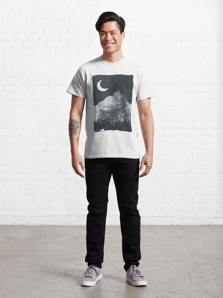 Alternate view of Winter Finds the Wolf... Classic T-Shirt