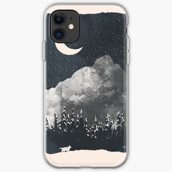 Winter Finds the Wolf... iPhone Soft Case