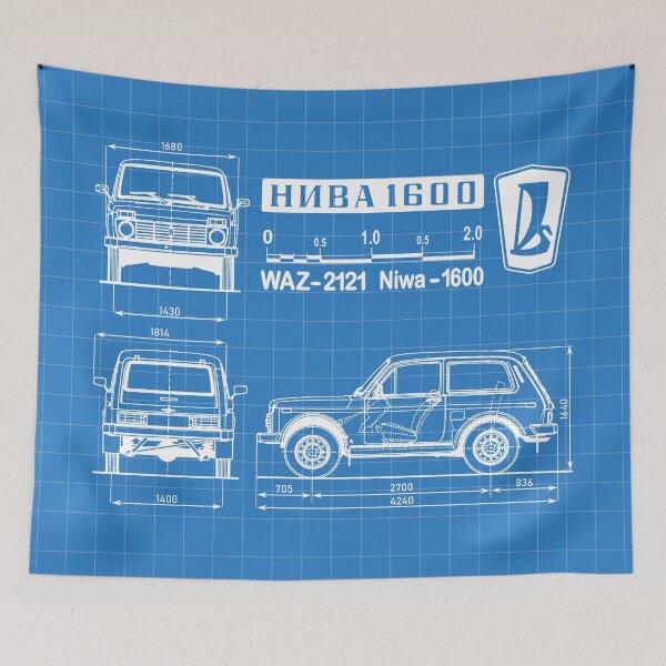 Item preview, Lada Niva Specifications Blueprint designed and sold by Groenendijk.