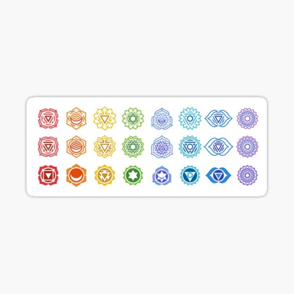 Rainbow Chakras Sticker