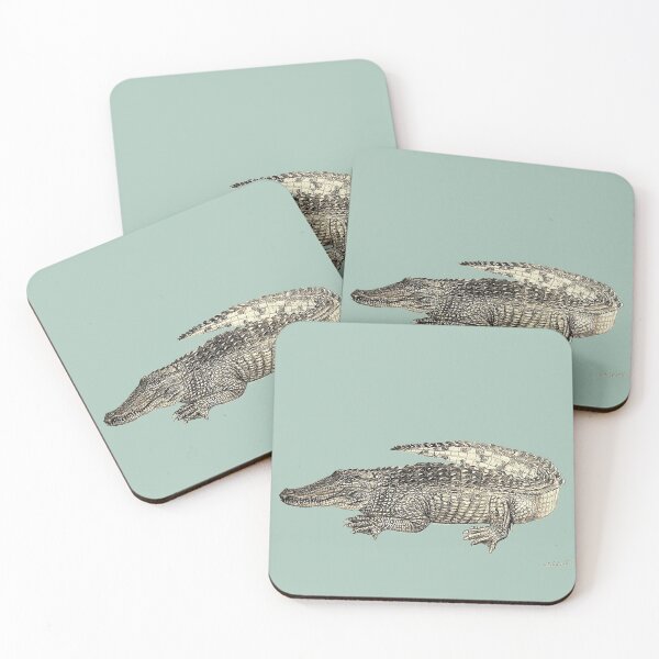 Item preview, Hand drawn salt water crocodile  What a Load of Croc designed and sold by Liz HL Art Shop.