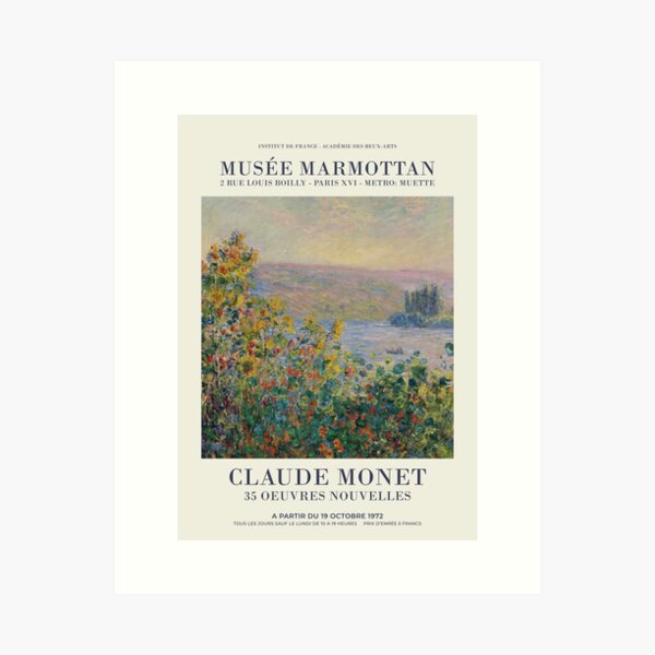 Aperçu de l'œuvre Claude Monet - Parterres de fleurs à Vétheuil créée et vendue par Francisco Couto.