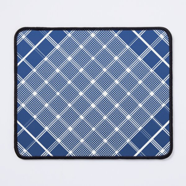Item preview, Criss Cross Wide Line Pattern in White Angled in Gradated Blue designed and sold by Neil Feigeles.