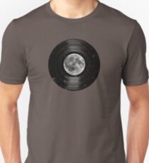 Moon In Space Vinyl LP Record Unisex T-Shirt