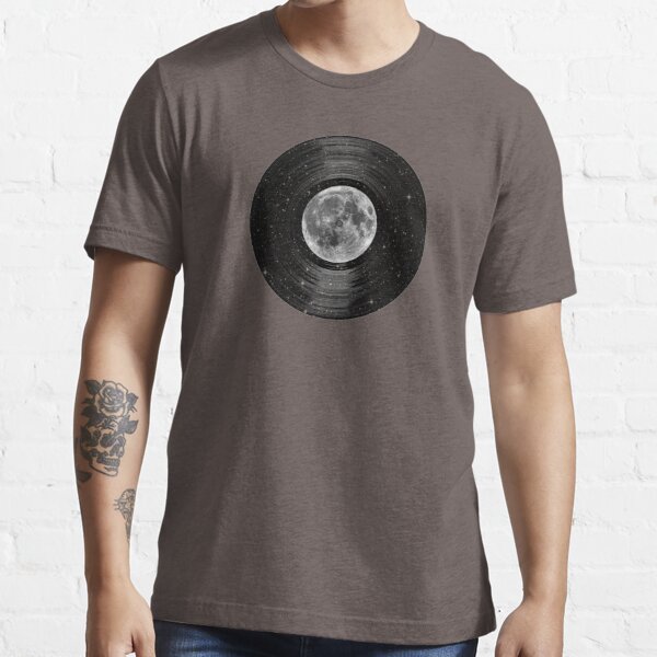 Moon In Space Vinyl LP Record Essential T-Shirt