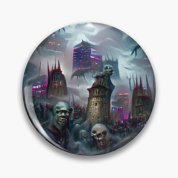 Item preview, Evil Undead City — Painting designed and sold by James Damore.
