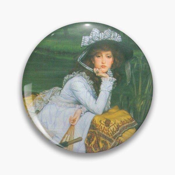 Item preview, 'A Young Woman In A Boat' by Tissot (Reprint) designed and sold by Classic Visions Gallery.