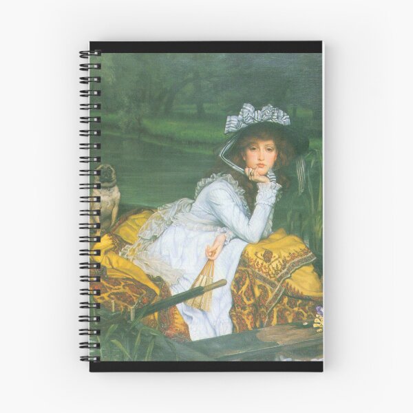 Item preview, 'A Young Woman In A Boat' by Tissot (Reprint) designed and sold by Classic Visions Gallery.