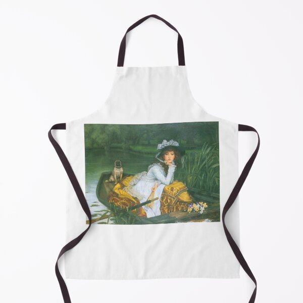 Item preview, 'A Young Woman In A Boat' by Tissot (Reprint) designed and sold by Classic Visions Gallery.