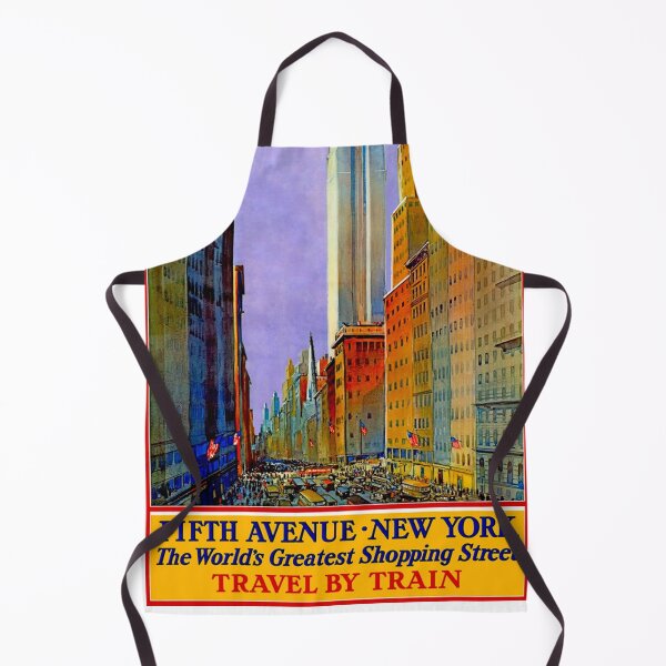 Item preview, Fifth Ave New York - Train Ad - Vintage Travel designed and sold by Culturio.
