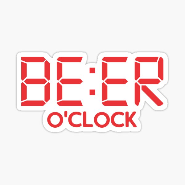 Beer O'Clock Sticker