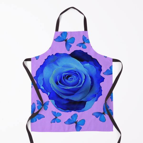 Item preview, BLUE ROSE BLUE BUTTERFLIES LILAC ABSTRACT PATTERN ART designed and sold by sharlesart.