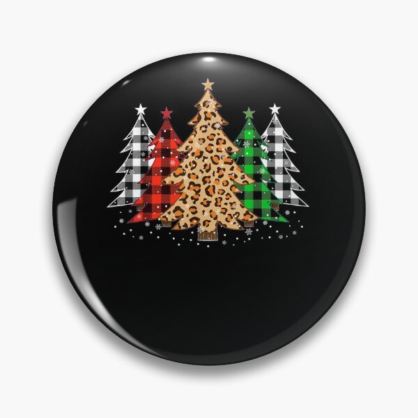 Item preview, Christmas Trees with Buffalo Plaid & Leopard Print Xmas designed and sold by NaomiTankersly.