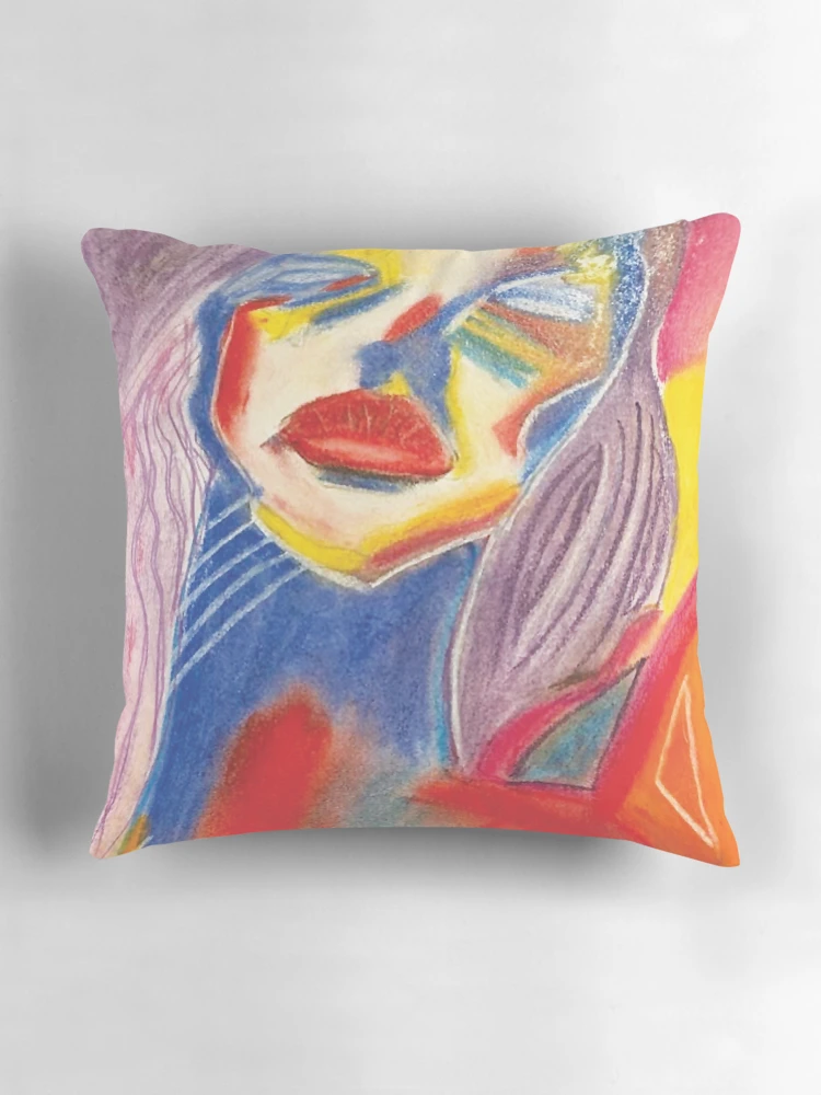 Aperçu 3 sur 4. Coussin avec l'œuvre Scarlett créée et vendue par RandaRubyRed.