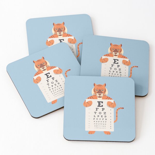Item preview, Eye Doctor Optician Tiger designed and sold by Cute and Funny Animal Art Designs.