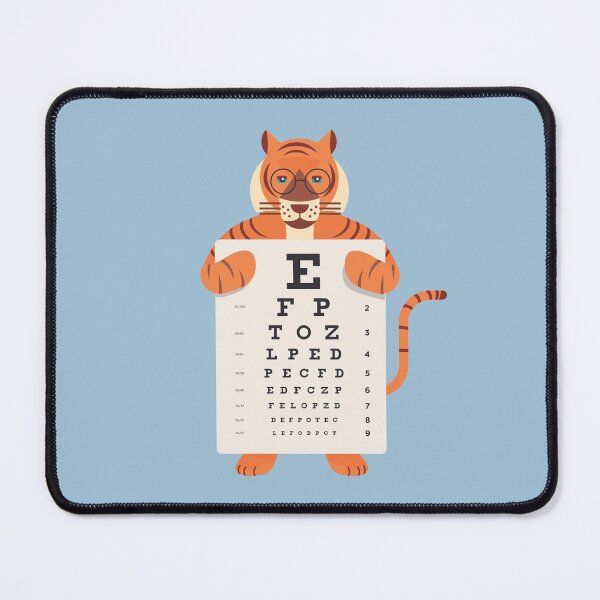 Item preview, Eye Doctor Optician Tiger designed and sold by Cute and Funny Animal Art Designs.