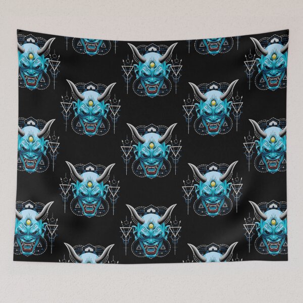 Item preview, oni mask japanese mask designed and sold by buithanhla.