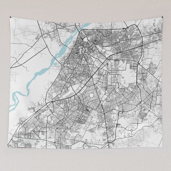 Item preview, Lahore City Map of Punjab, Pakistan - Circle designed and sold by deMAP.