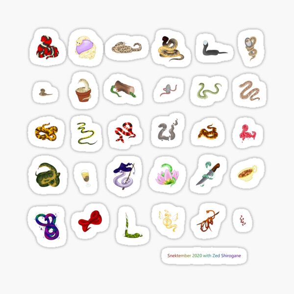 Snektember 2020 Sticker Pack Sticker