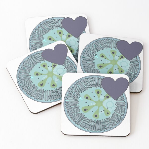 Item preview, Diatom - Lindavia (icy blue) designed and sold by DiatomsATTACK.