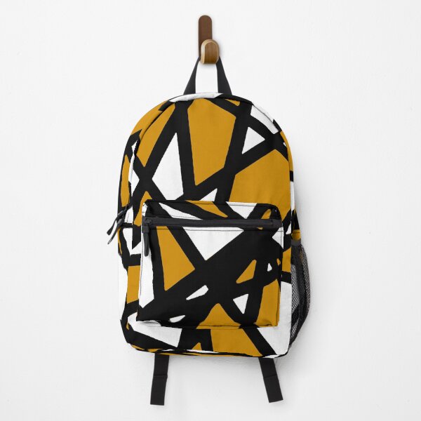 Item preview, Black Lines Mustard Yellow Accent And White Background Abstract designed and sold by taiche.