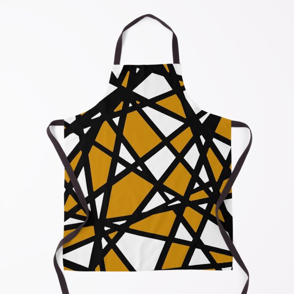 Item preview, Black Lines Mustard Yellow Accent And White Background Abstract designed and sold by taiche.