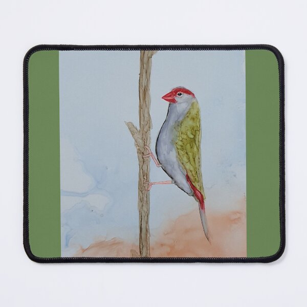 Item preview, Red Brow Finch designed and sold by DaisyMaeInkArt.