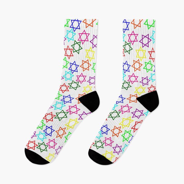 Item preview, hanukkah rainbow star of david designed and sold by Gossip Rag.