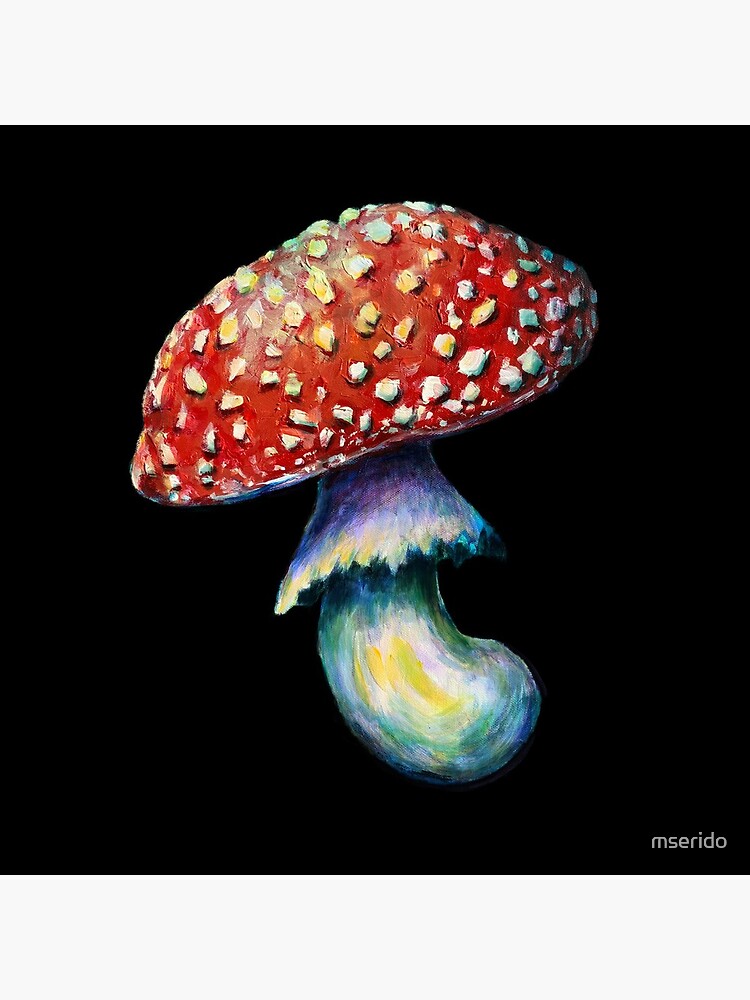 Thumbnail 2 of 2, Tote Bag, Amanita muscaria - Mushroom Illustration designed and sold by mserido.
