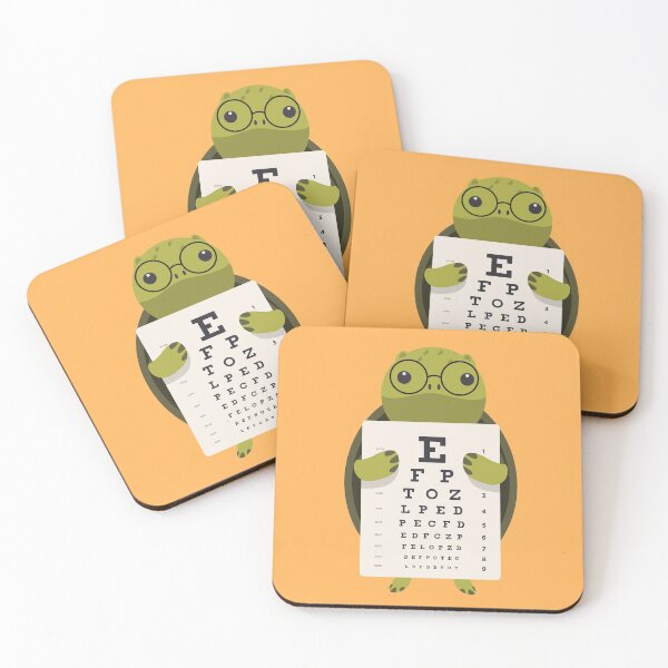 Item preview, Eye Doctor Optician Turtle designed and sold by Cute and Funny Animal Art Designs.