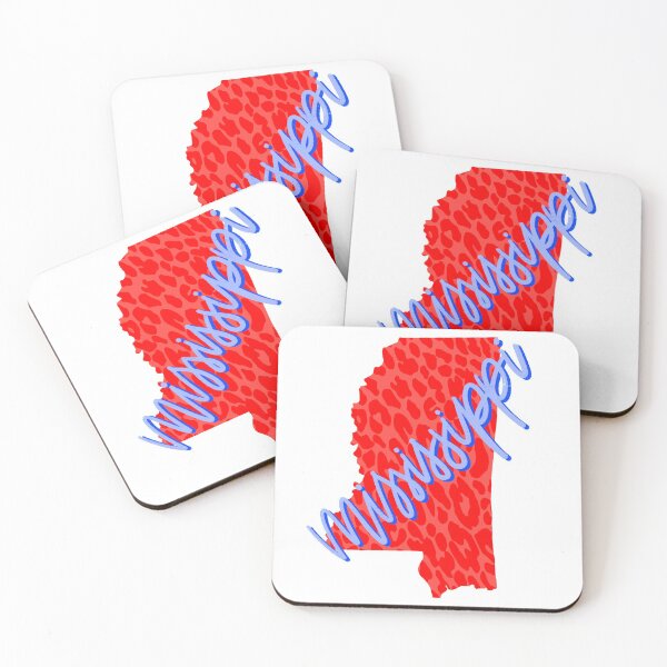 Item preview, leopard red and blue mississippi  designed and sold by mtayzart.
