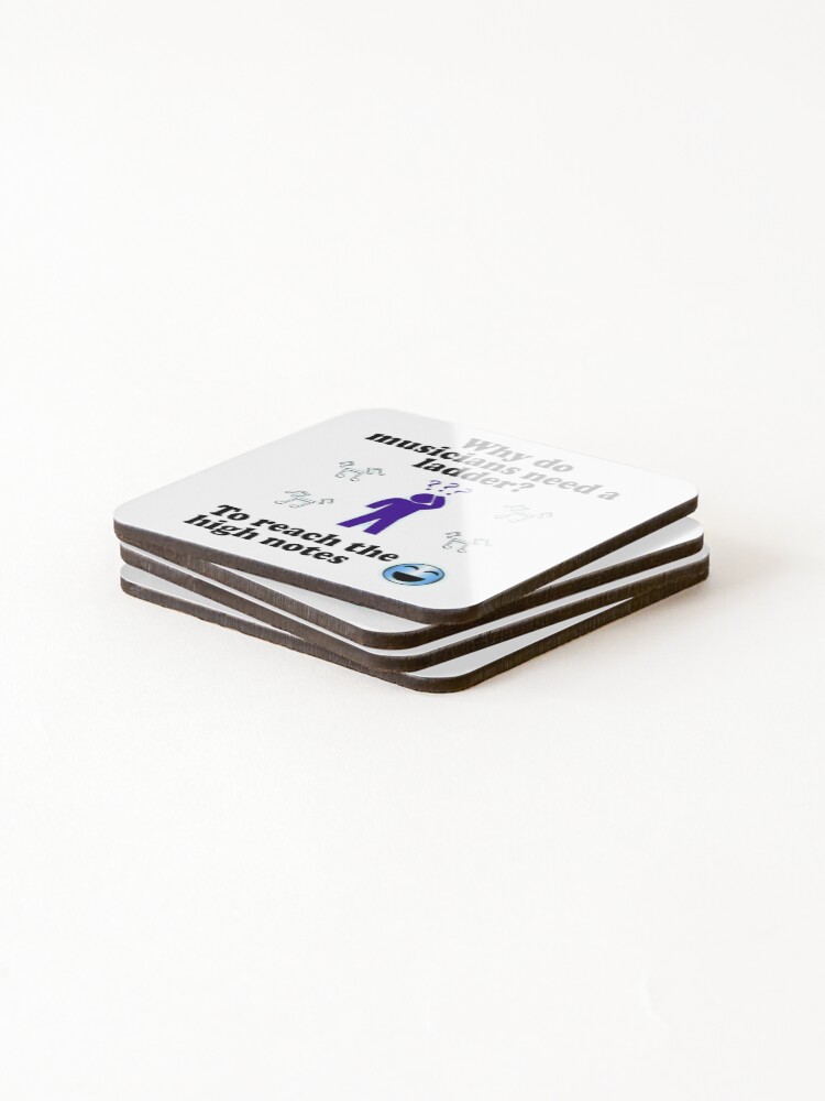 Thumbnail 4 of 5, Coasters (Set of 4), High Notes designed and sold by Kuetspal-Lin.