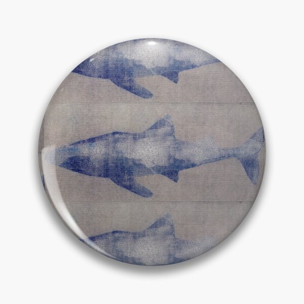 SHARK SILVER GREY by REKHA IYERN FE RECORDS CANADA Pin