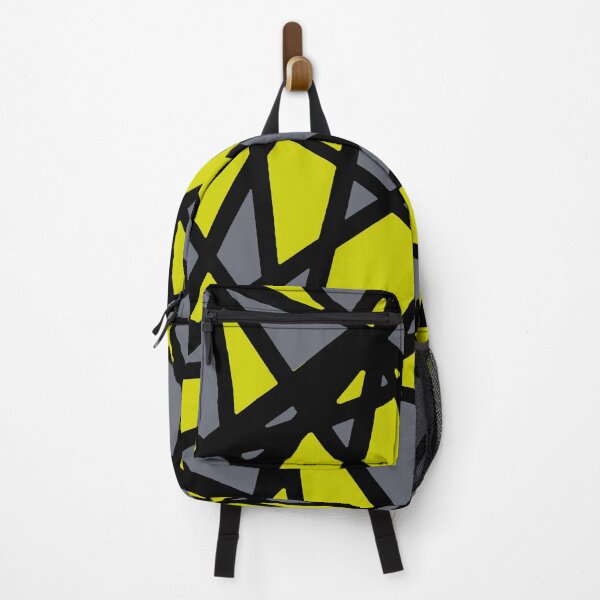 Item preview, Black Lines Create Irregular Shapes Dirty Yellow Accent Abstract designed and sold by taiche.
