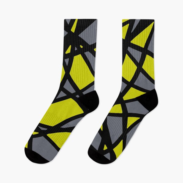 Item preview, Black Lines Create Irregular Shapes Dirty Yellow Accent Abstract designed and sold by taiche.
