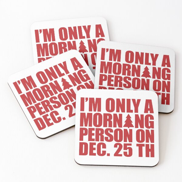 Item preview, I'M ONLY A MORNING PERSON ON DEC 25TH designed and sold by LinkunShop.