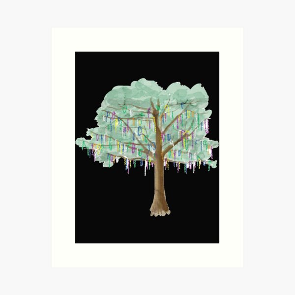 Mardi Gras Tree - Freezingcajun - Paintings & Prints, Buildings