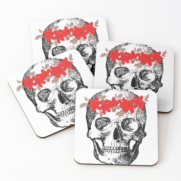 Item preview, Floral Skull designed and sold by artesiaKT.