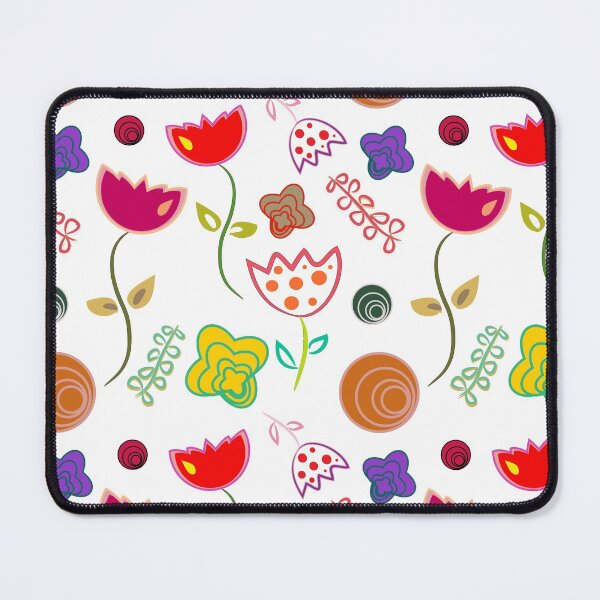 Item preview, Ornamental Flowers Pattern on White designed and sold by simpleones.
