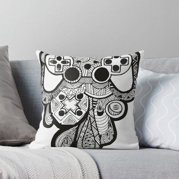 Artikelvorschau, Spielekonsole Zentangle SCHWARZ & WEISS entworfen und verkauft von Alethea Avan-Nomayo.