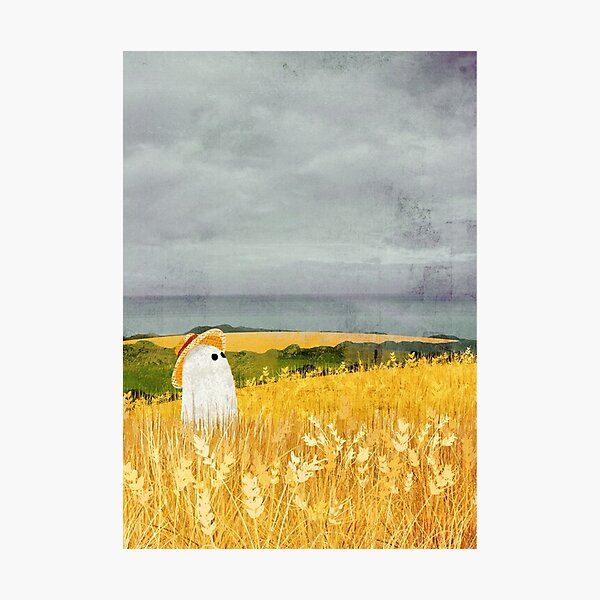 There's A Ghost in the Wheat field again... Poster Photographic Print