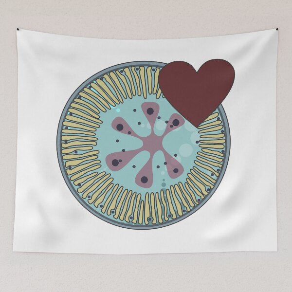Item preview, Diatom - Lindavia (burgundy) designed and sold by DiatomsATTACK.